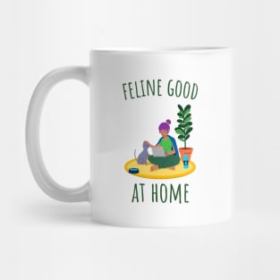 Feline Good at Home - Illustrated Mug